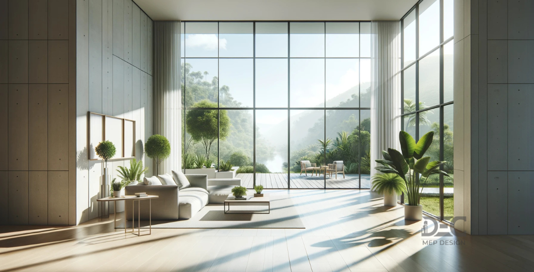 made a building design to natural light easily come