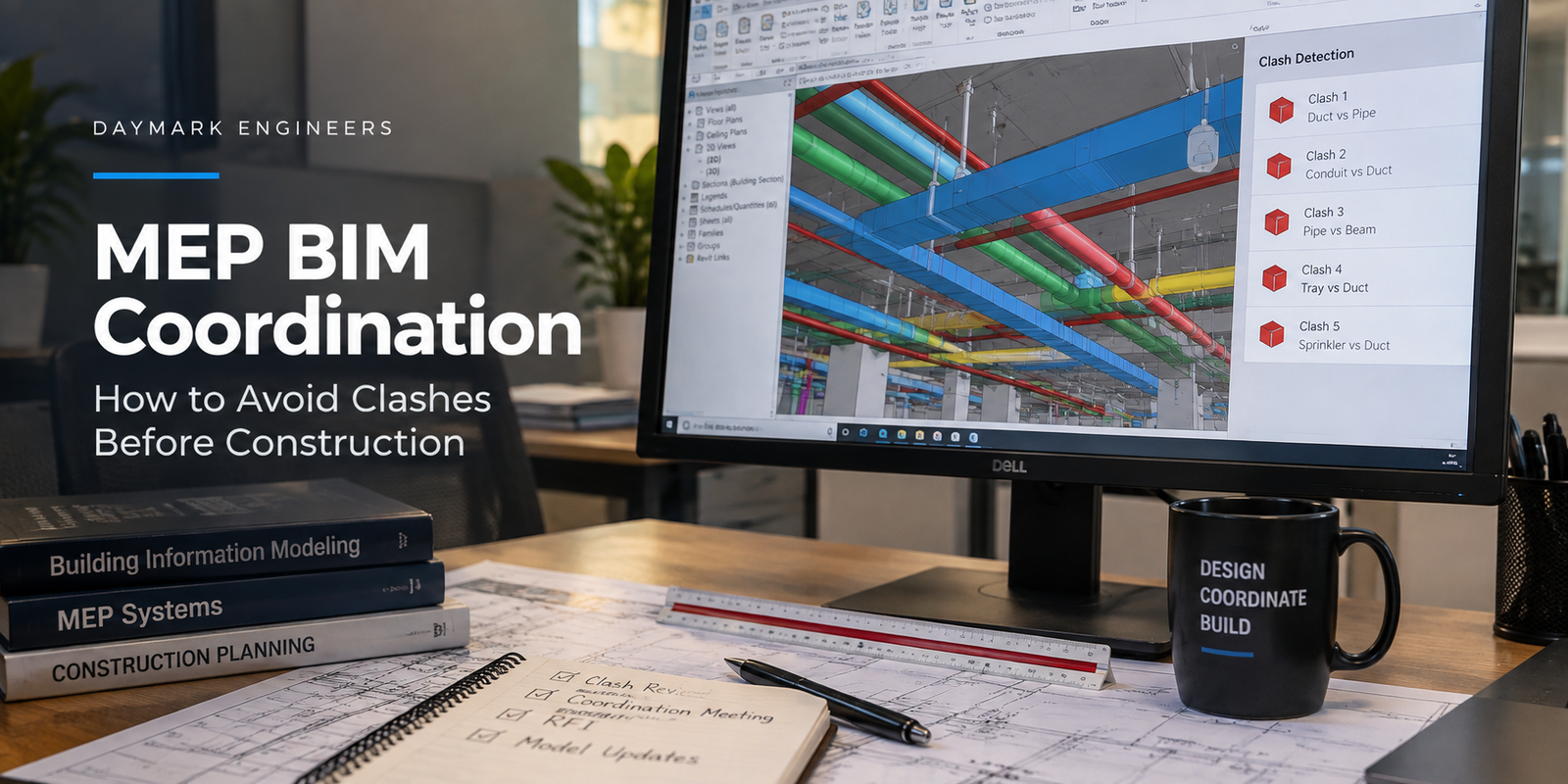 MEP BIM Coordination: How to Avoid Clashes Before Construction